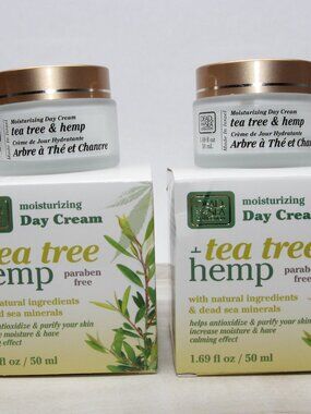 2 Dead Sea Tea Tree+Hemp Day Cream 1.69 oz / 50 ml